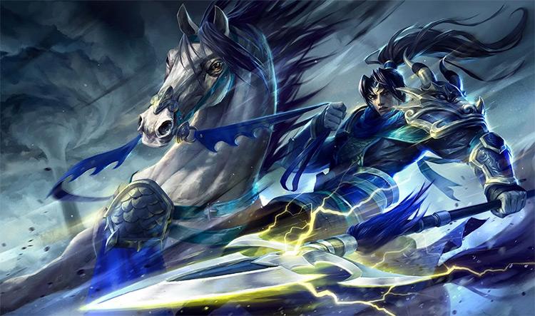 Warring Kingdoms Xin Zhao Skin Splash Image from League of Legends