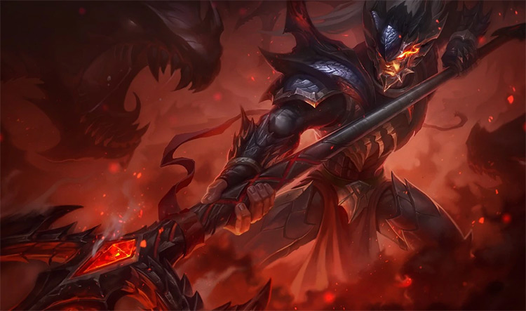 Dragonslayer Xin Zhao Skin Splash Image from League of Legends