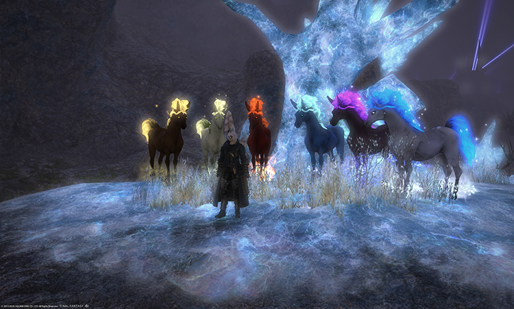 Pony farming collection screenshot in FFXIV