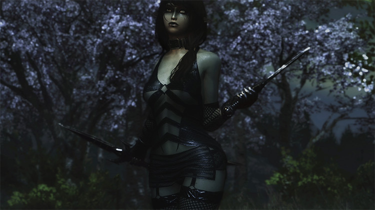 Merta Assassin Outfit mod for Skyrim