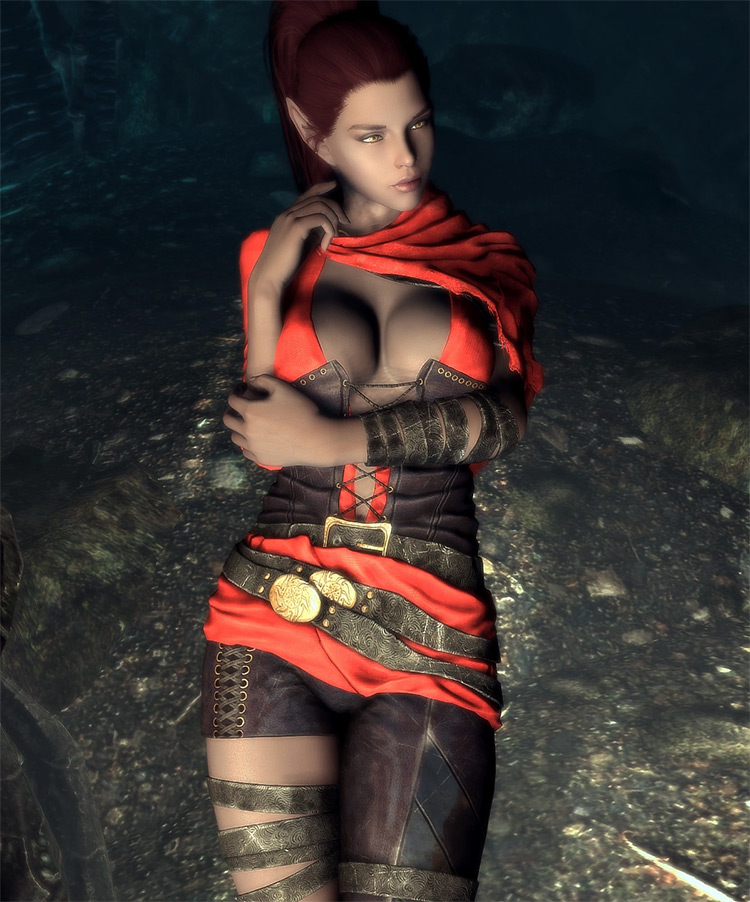 Scarlet Dawn Armor mod for Skyrim