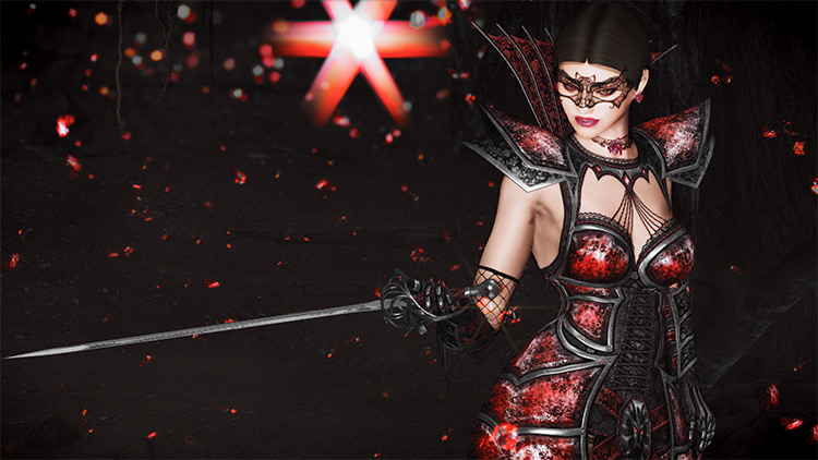 Crimson Blood Armor mod for Skyrim
