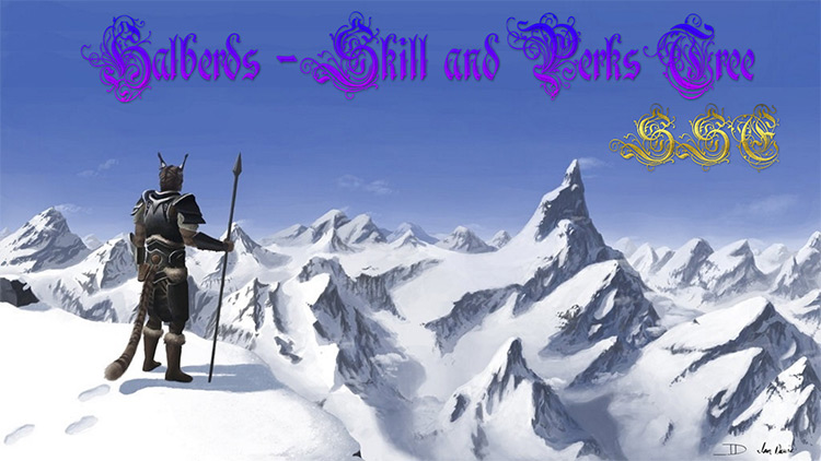 Halberds Skills & Perks mod for Skyrim