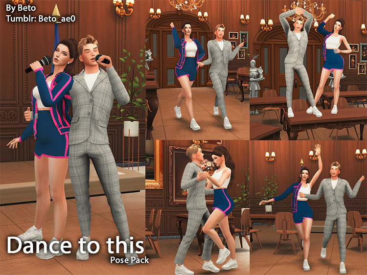 Dance To This / Sims 4 Pose Pack