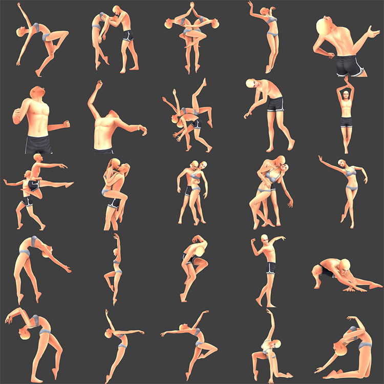 Euphoria Dancing / Sims 4 Pose Pack