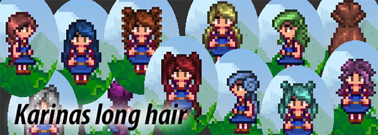 Karina’s Long Hair Stardew Valley mod