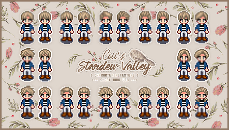 Coii’s Hair Set Pack Mod for Stardew Valley