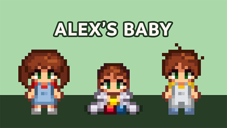 Alex’s Baby Recolor Stardew Valley mod