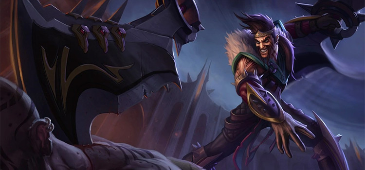 Draven Base Skin Splash Art for League