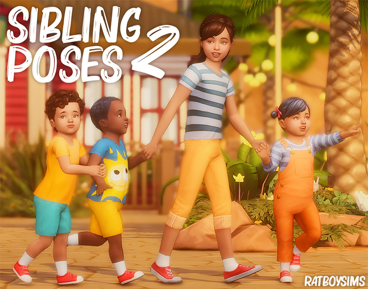 Best Siblings Pose Packs For The Sims 4  All Free    FandomSpot - 75