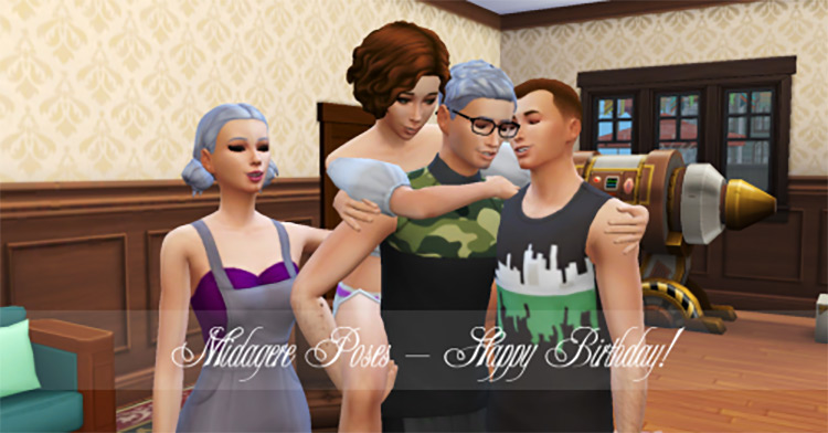 Happy Birthday! / Sims 4 Pose Pack
