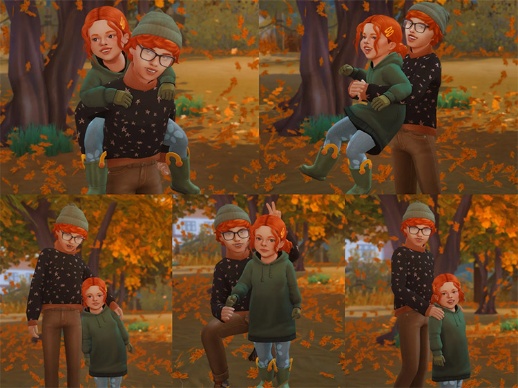 Siblings / Sims 4 Pose Pack