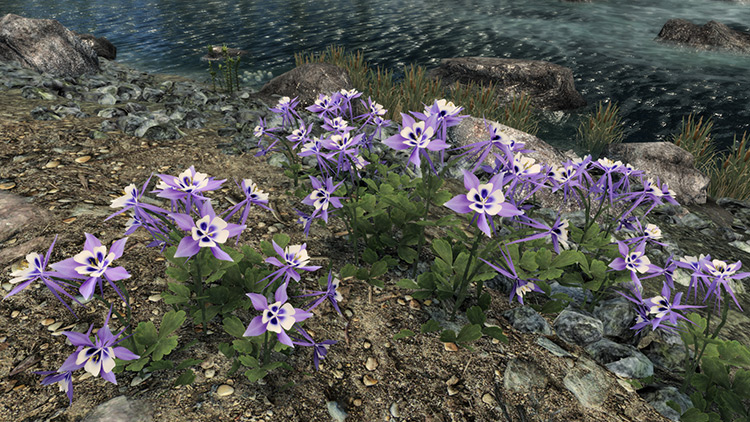 Cathedral 3D Mountain Flowers Skyrim mod