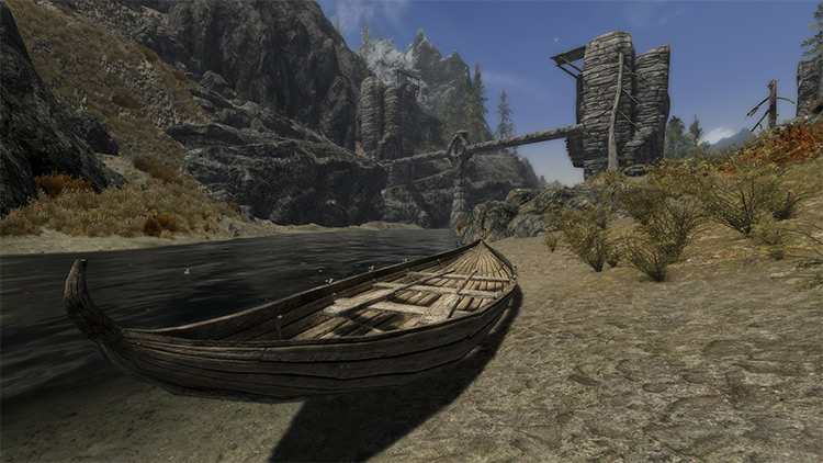 Realistic Boat Travel mod for Skyrim