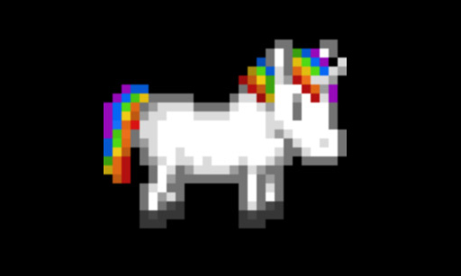 Rainbow Unicorn Horse Replacer Stardew Valley mod