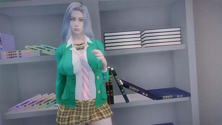 Moka Akashiya from Rosario Vampire mod for Skyrim