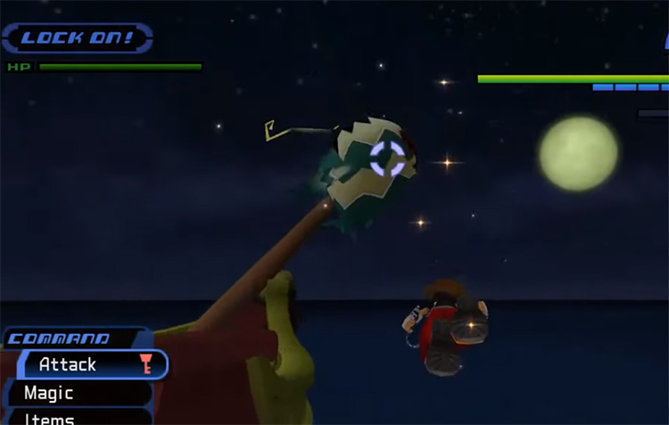 Flying towards the Jet Balloon Heartless (KH1.5 HD)