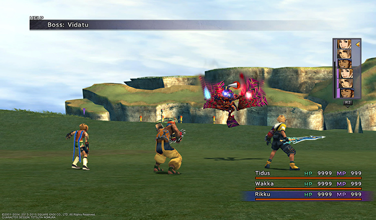 Vidatu Battle Screenshot from Monster Arena / FFX HD