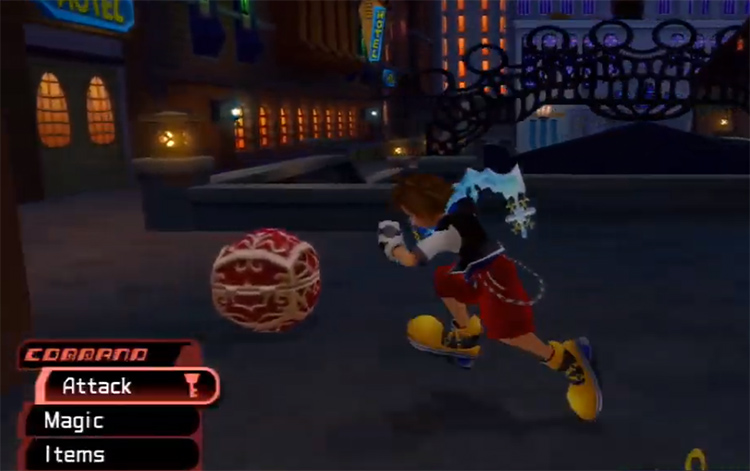 Sora getting a Power Crystal drop in Traverse Town / KH 1.5