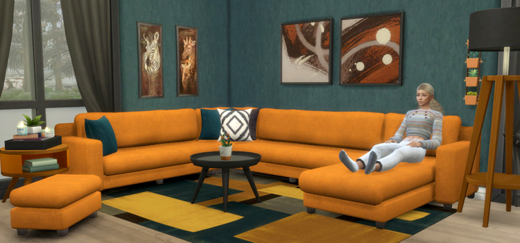 Alexander Sectional Sofa (Maxis Match CC) TS4