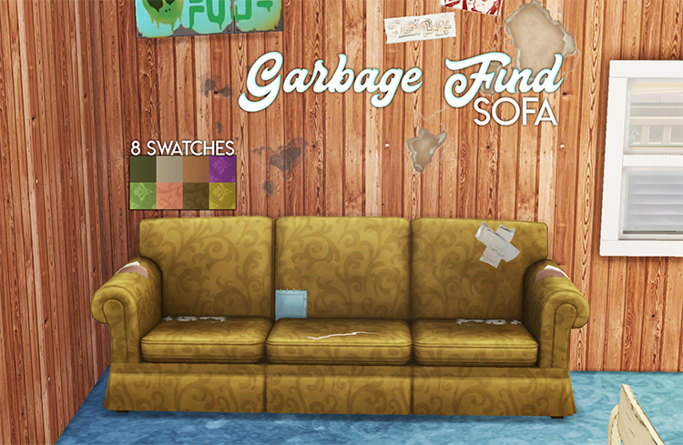 Garbage Find Sofa (Maxis Match) Sims 4 CC