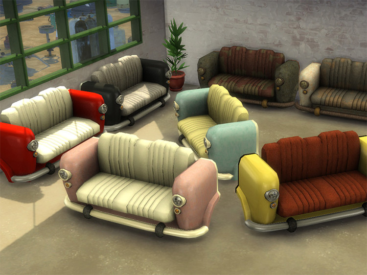 Love Bug Loveseat (Maxis Match CC) for The Sims 4
