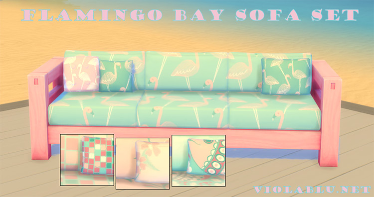 Flamingo Bay Couch Set / TS4 CC