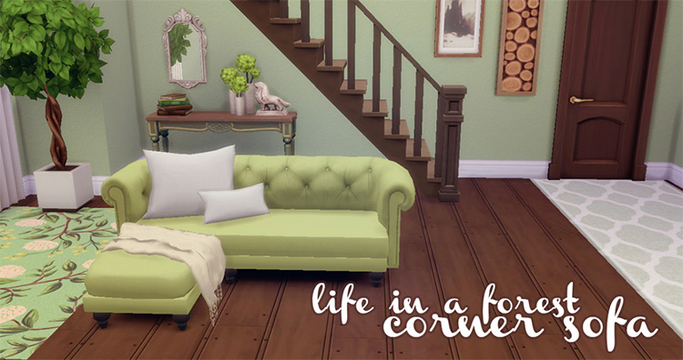 Life in a Forest Corner Sofa Recolors / Sims 4 CC