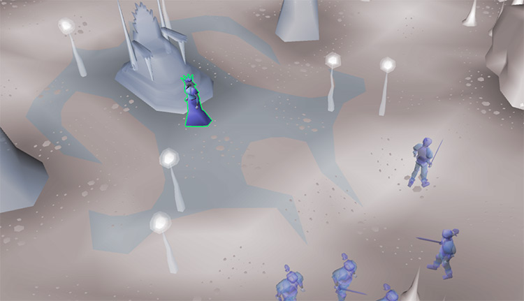 The Ice Queen by her throne / OSRS