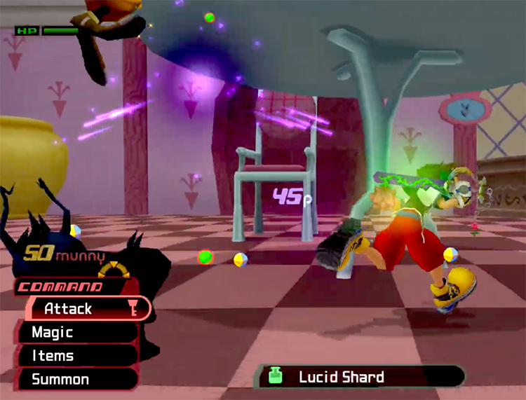 Sora getting a Lucid Shard in Wonderland / KH 1.5 HD Screenshot