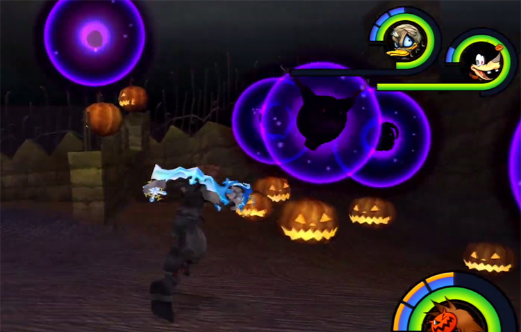 Darkballs spawning in Halloween Town's Moonlight Hill / KH 1.5 HD