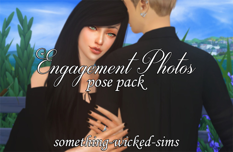 02 engagement photos sims4 pose pack