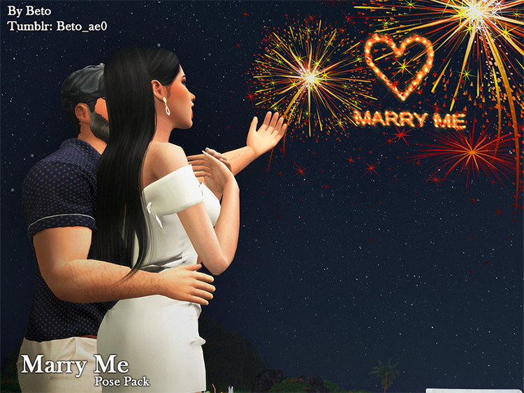 Marry Me / Sims 4 Pose Pack