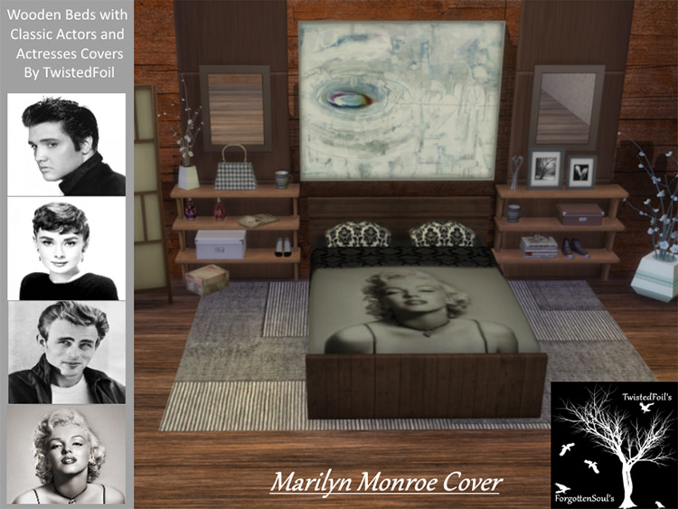 Marilyn Monroe Bed Cover / TS4 CC