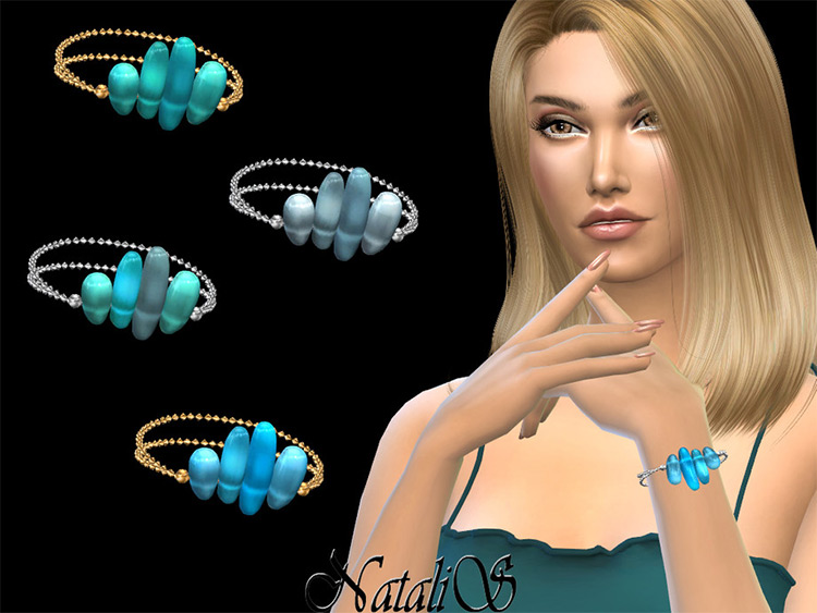 Sea Glasses Bracelets for The Sims 4