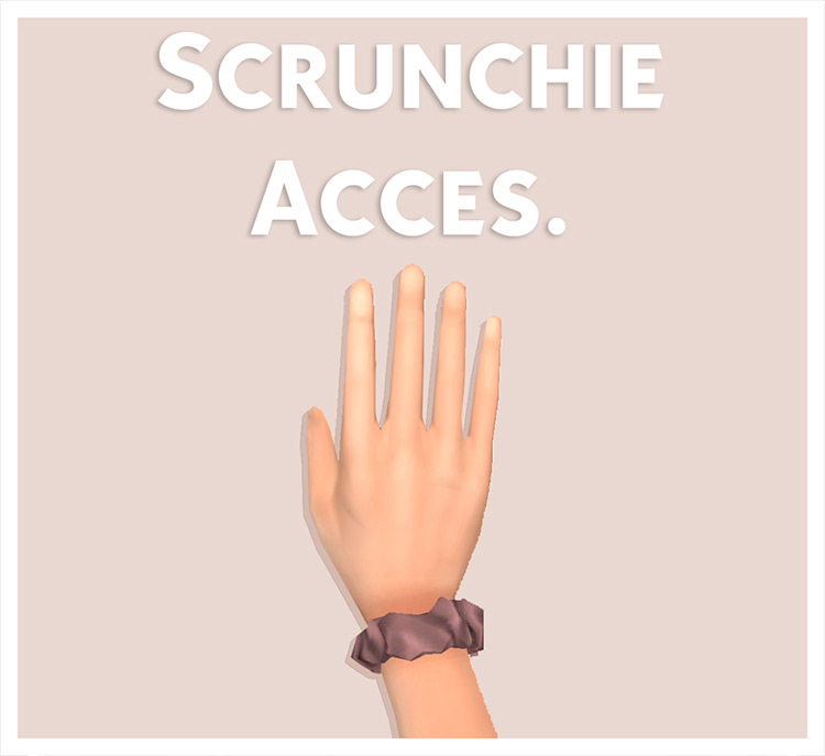 Scrunchie Accessory Bracelet / Sims 4 CC