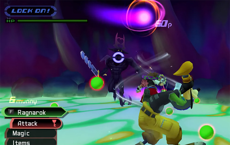 Sora and Goofy fighting an Invisible Heartless (End Of The World) / KH 1.5 HD
