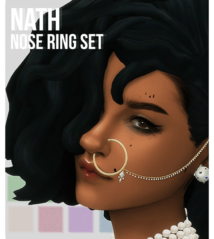 Sims 4 Maxis Match Nose Ring Piercing CC  All Free    FandomSpot - 41