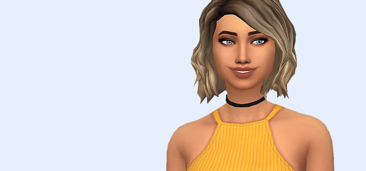 Sims 4 Maxis Match Short Hair CC (Female)