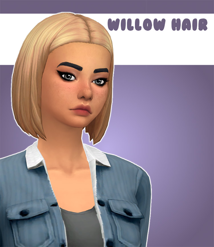 Willow Hair (Girls) for The Sims 4