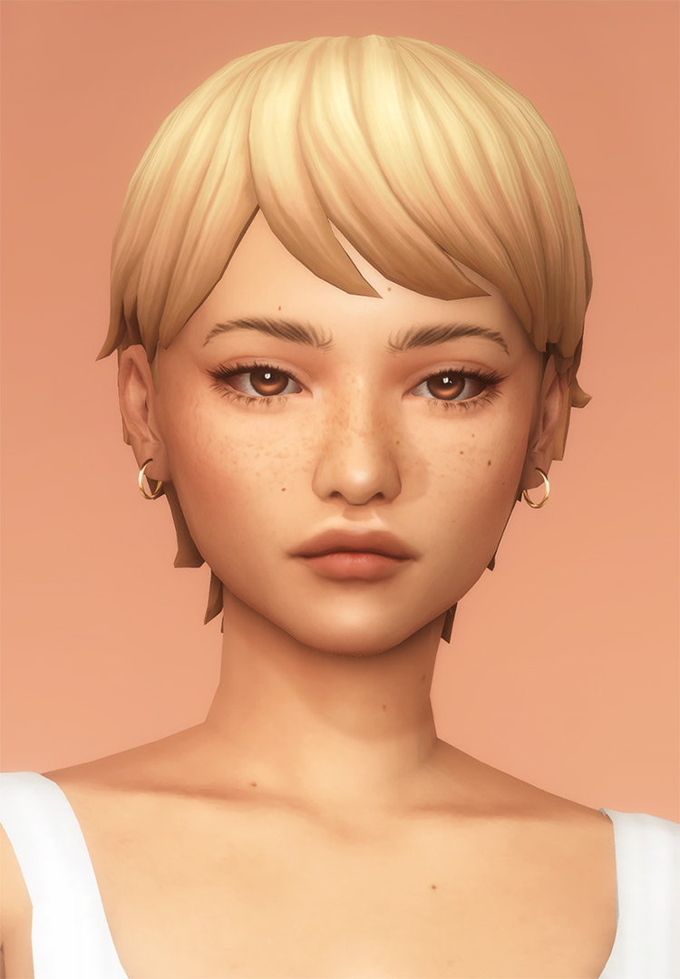 sims 4 cc short hair female