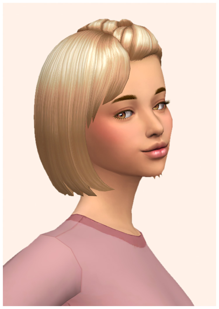 Sims 4 Maxis Match Short Hair CC  Female    FandomSpot - 12