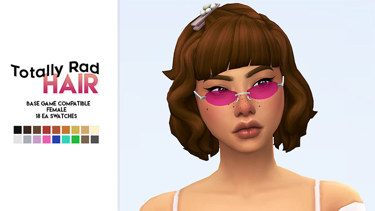 Sims 4 Maxis Match Short Hair CC  Female    FandomSpot - 4