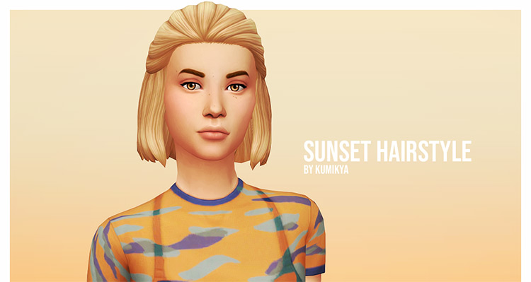 Sunset Hairstyle (Female) TS4 CC