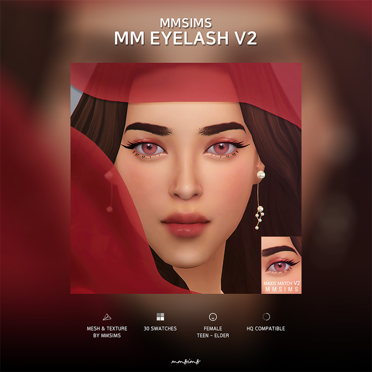 Best Maxis Match CC Eyelashes For The Sims 4  All Free    FandomSpot - 54