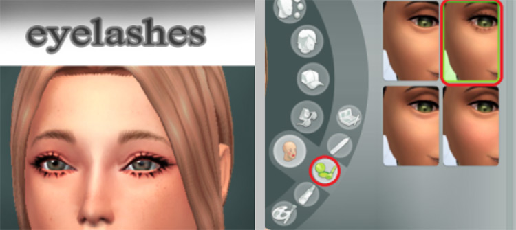 Simmaniacos’ Eyelashes (Maxis Match) Sims 4 CC