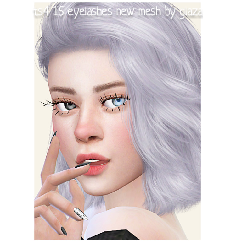 Glaza’s Eyelashes (Maxis Match) Sims 4 CC