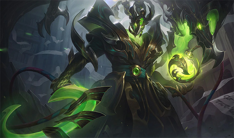 Steel Dragon Thresh Skin Splash Image from League of Legends