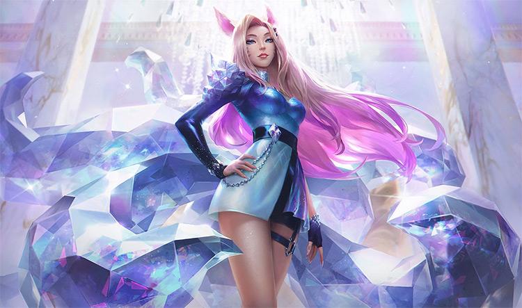 K/DA ALL OUT Ahri Skin Splash Image from League of Legends