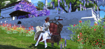 Flying Chair Mount Close-up Screenshot in FFXIV